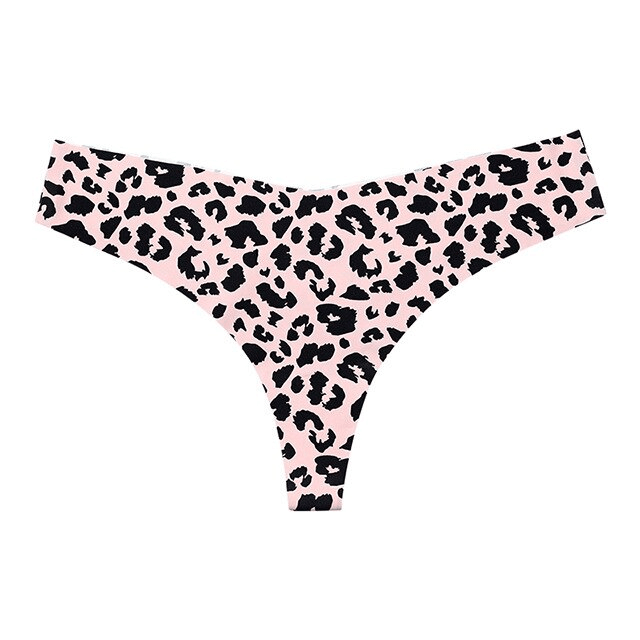 Sexy leopard print T-back panties with seamless design for ultimate comfort and style, perfect for everyday wear. Model SF0869.